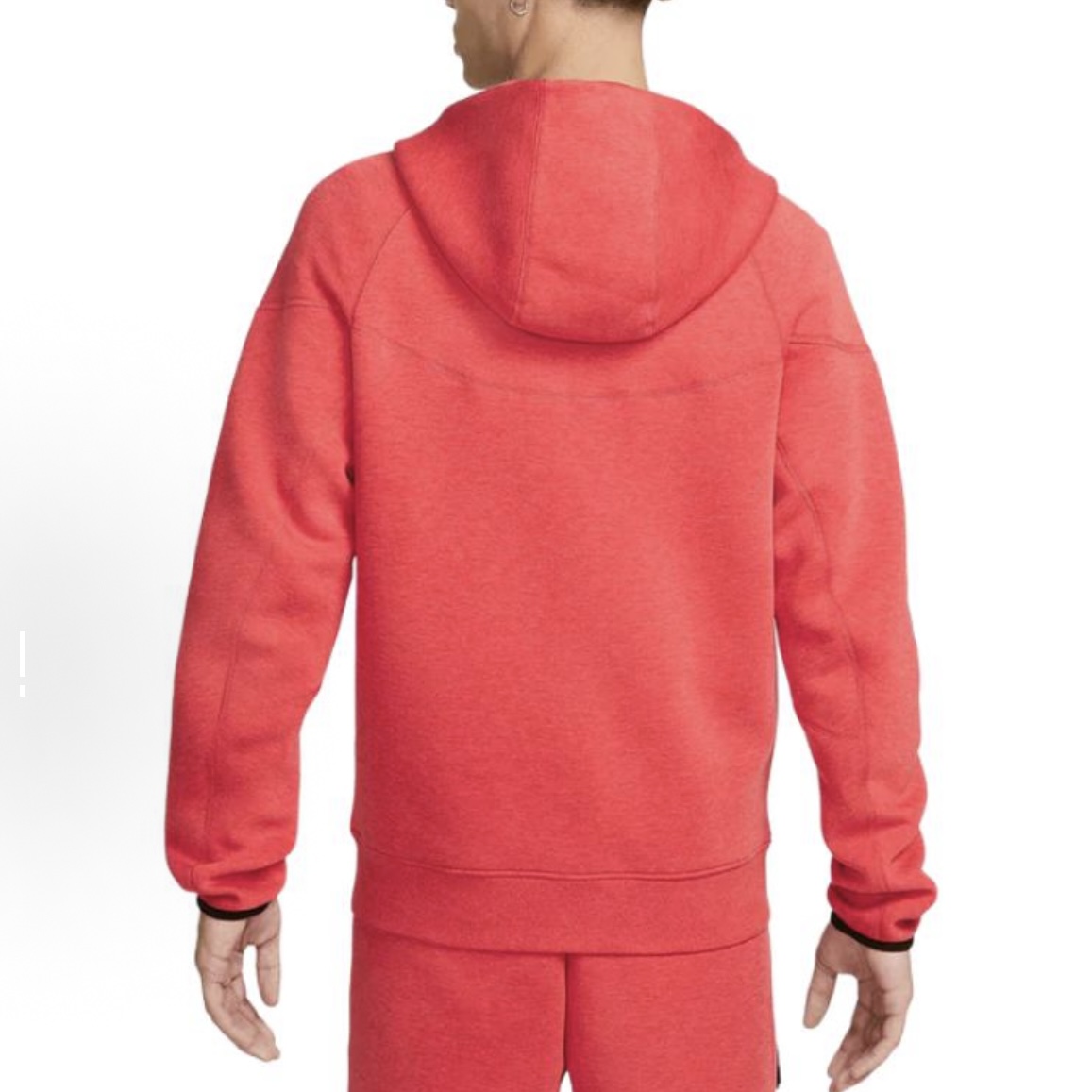 EM Sneakers Nike Sportswear Tech Fleece Full-Zip Hoodie & Joggers Set Dark Heather Red Black