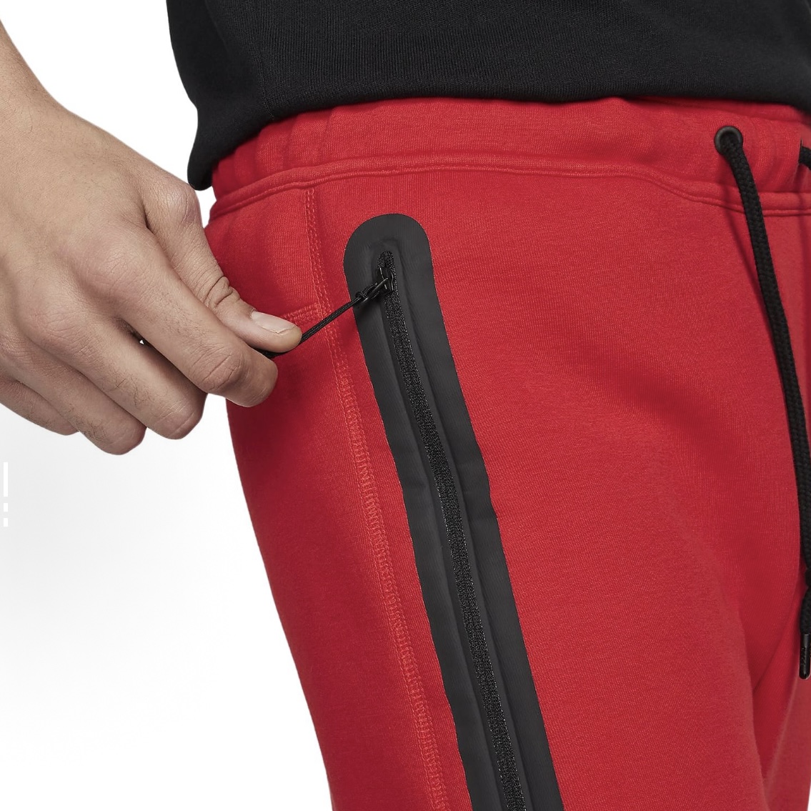 EM Sneakers Nike Sportswear Tech Fleece Full-Zip Hoodie & Joggers Set Dark Heather Red Black