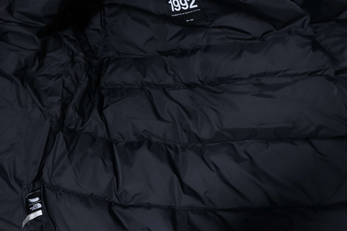 EM Sneakers The North Face 1992 Armband 30th Anniversary Limited Edition Black Down Jacket