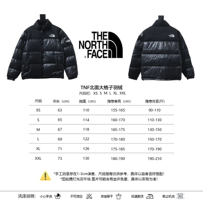 EM Sneakers The North Face Plaid Down Jacket Black 02