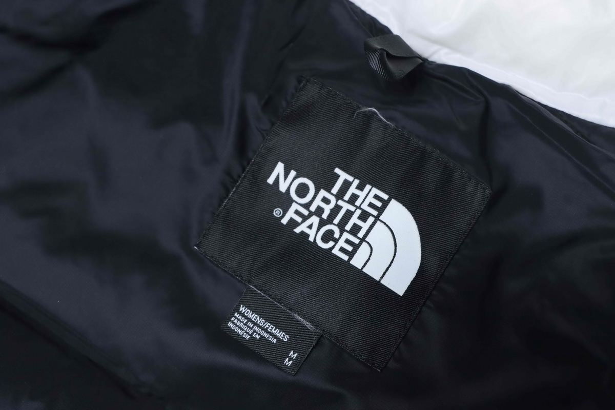 EM Sneakers The North Face Stand-up Collar Short Down Jacket White Black