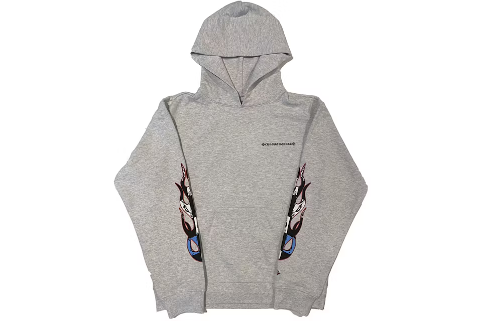 EM Sneakers Chrome Hearts Matty Boy Brain Hoodie Heather Grey