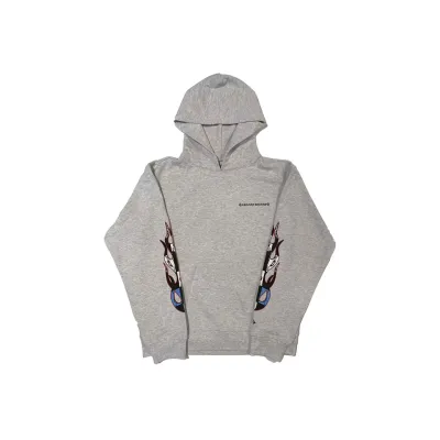 EM Sneakers Chrome Hearts Matty Boy Brain Hoodie Heather Grey 01