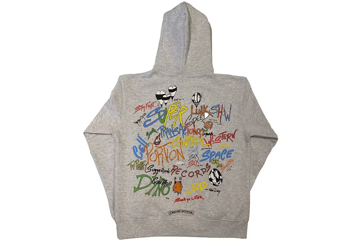 EM Sneakers Chrome Hearts Matty Boy Brain Hoodie Heather Grey