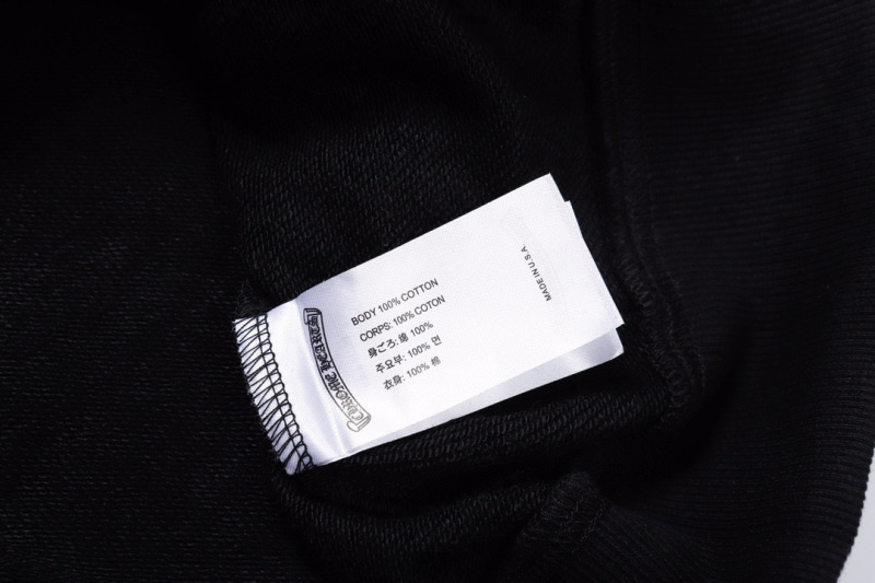 EM Sneakers Chrome Hearts Red Tongue Zip Up Hoodie Black