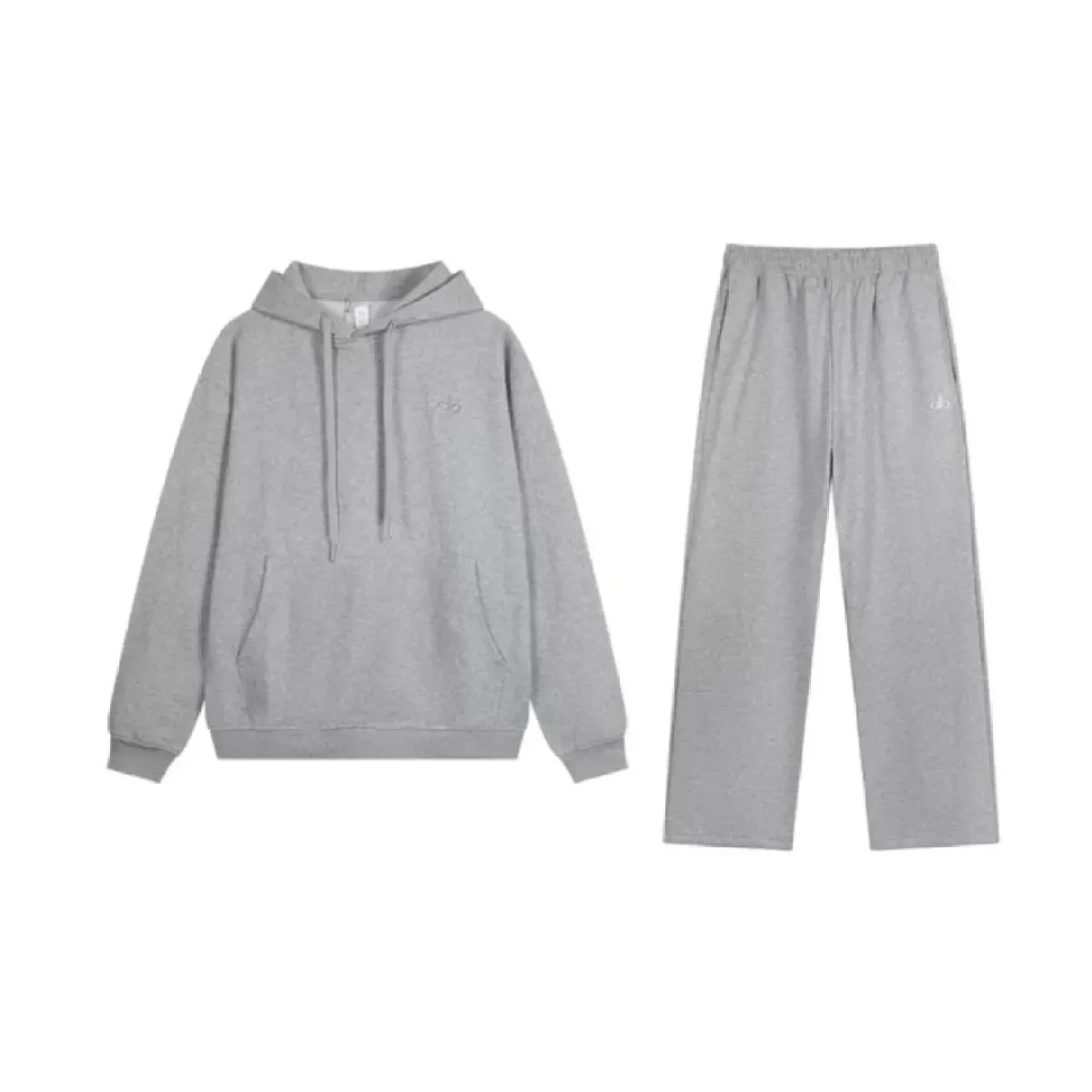 EM Sneakers Alo Yoga Hoodie & Sweatpant Set Gray