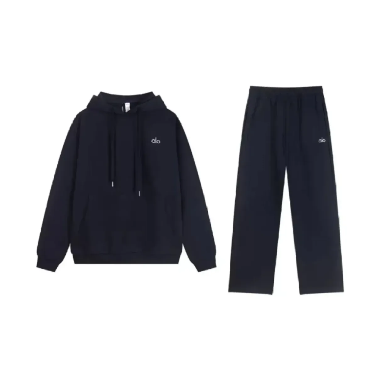 EM Sneakers Alo Yoga Hoodie & Sweatpant Set Navy