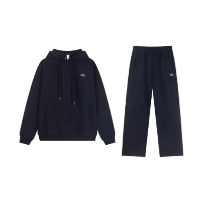 EM Sneakers Alo Yoga Hoodie & Sweatpant Set Navy 01