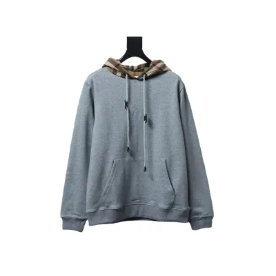 EM Sneakers Burberry Check Patchwork Grey Hoodie 01