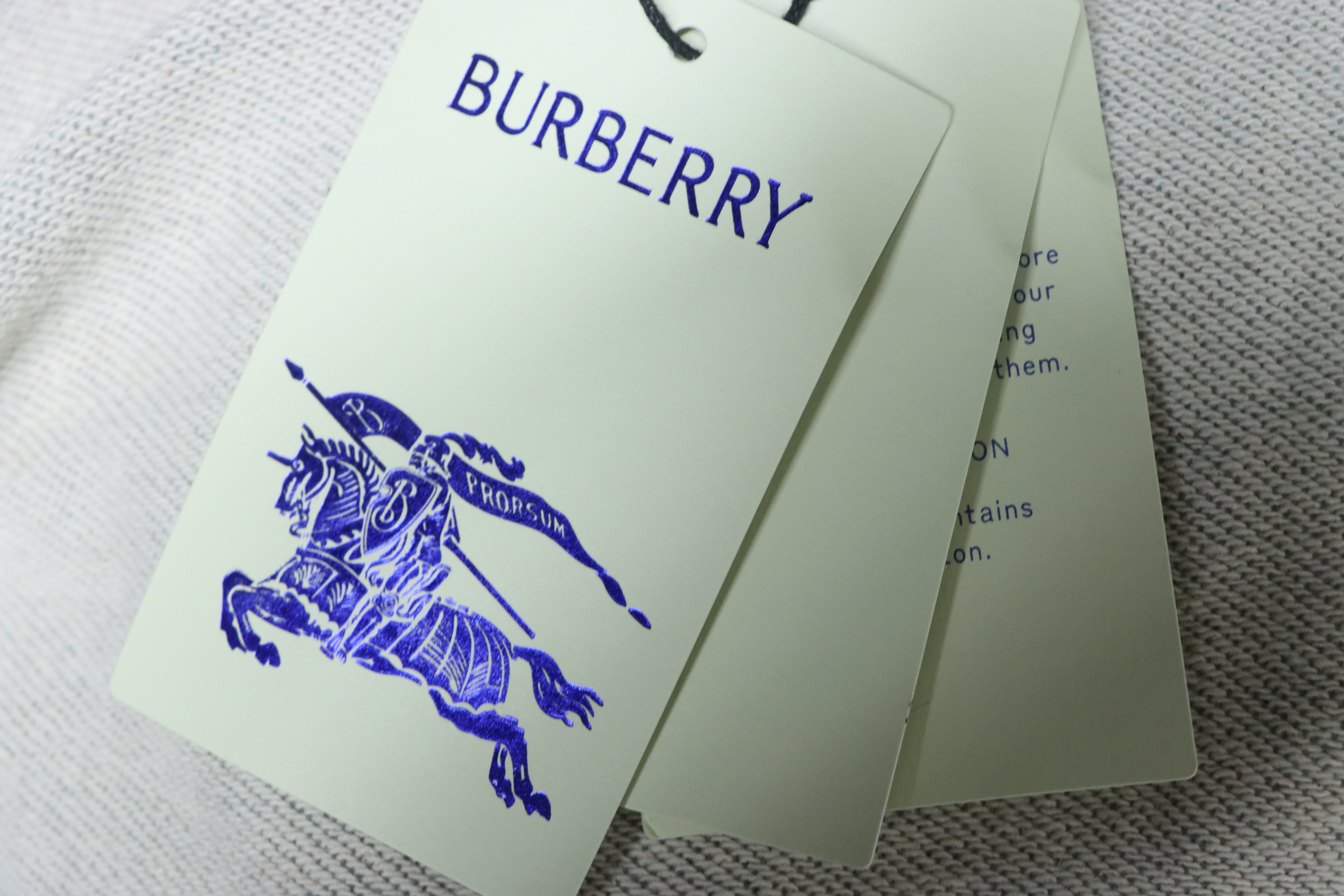 EM Sneakers Burberry Grey Zip-up Hoodie with Side Quilting Pattern