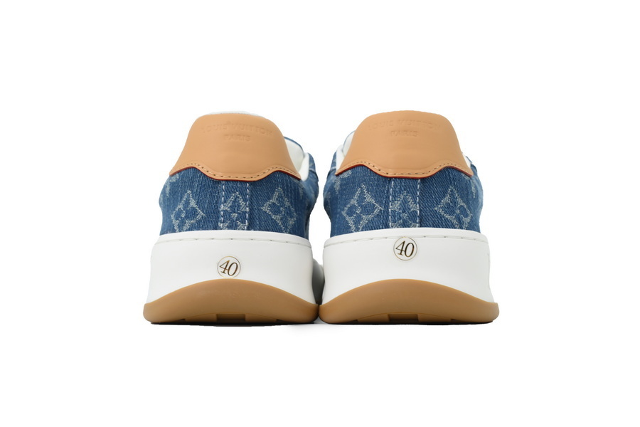 EM Sneakers Louis Vuitton LV Tilted Sneaker Denim Print