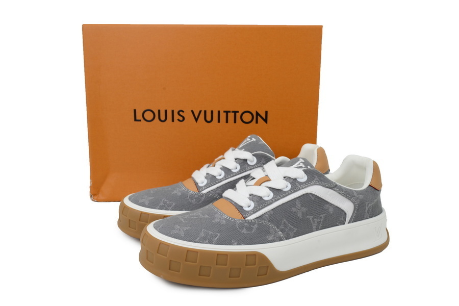 EM Sneakers Louis Vuitton LV Tilted Sneaker Grey Print