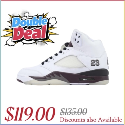 EM Sneakers Air Jordan 5 Retro A Ma Maniére Burgundy Crush 01