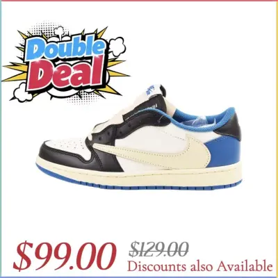 EM Sneakers Jordan 1 Low × Travis Scott x Fragment Design 01