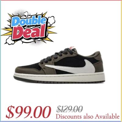 EM Sneakers Jordan 1 Retro Low OG SP × Travis Scott Mocha 01