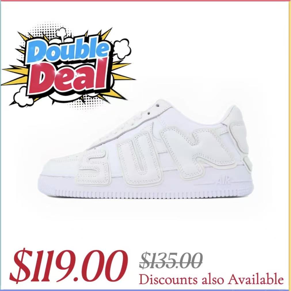 EM Sneakers Nike Air Force 1 Low Cactus Plant Flea Market White (2020)