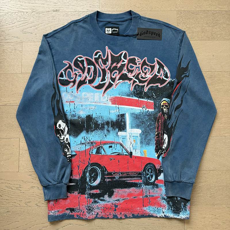 EM Sneakers Godspeed Long Sleeve Shirt 1101 Blue