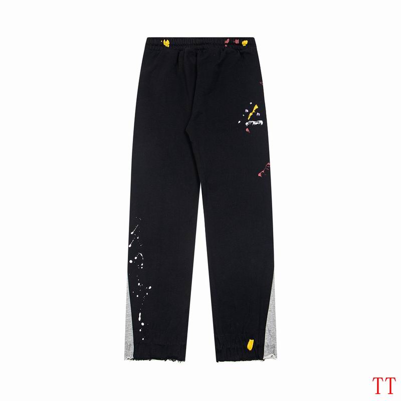 EM Sneakers Gallery Dept. Painted Flare Sweatpant Black and Gray Color-blocked