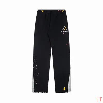 EM Sneakers Gallery Dept. Painted Flare Sweatpant Black and Gray Color-blocked 02
