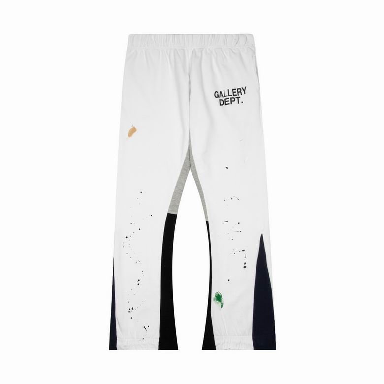EM Sneakers Gallery Dept. Painted Flare Sweatpant Black and White Color-blocked