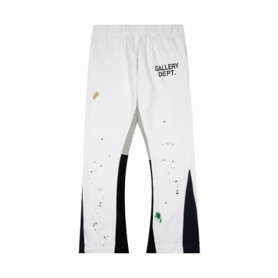 EM Sneakers Gallery Dept. Painted Flare Sweatpant Black and White Color-blocked 01