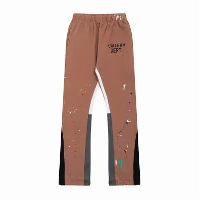 EM Sneakers Gallery Dept. Painted Flare Sweatpant Brown 01