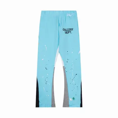 EM Sneakers Gallery Dept. Painted Flare Sweatpant Light Blue 01