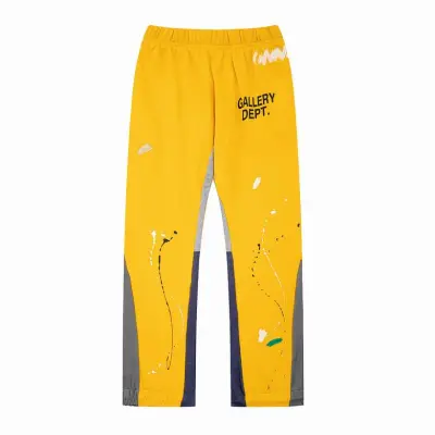 EM Sneakers Gallery Dept. Painted Flare Sweatpant Yellow 01