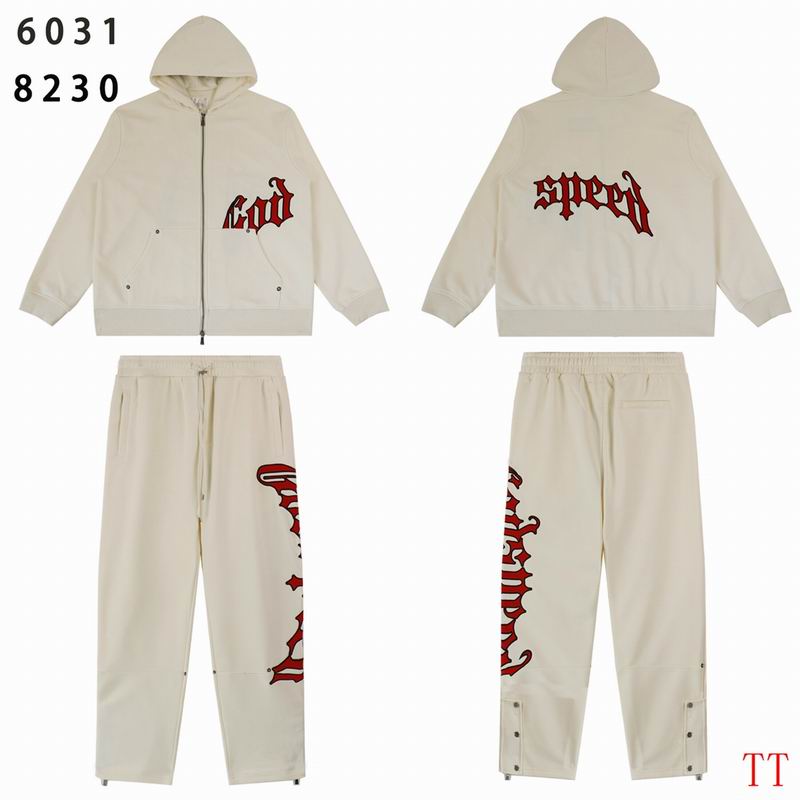 EM Sneakers Godspeed OG Logo Hoodie & Sweatpant Set Cream Red