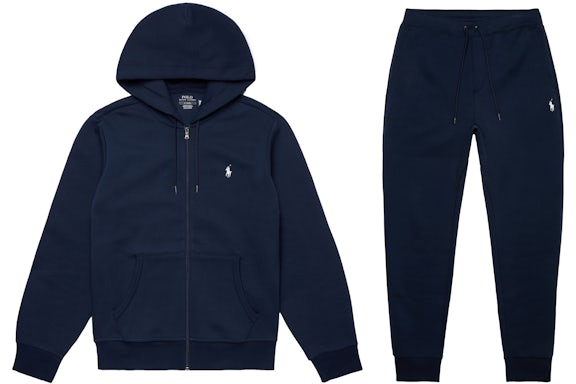 EM Sneakers Polo Ralph Lauren Double-Knit Full-Zip Hoodie and Double-Knit Jogger Pant Set Aviator Navy