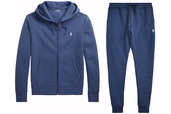 EM Sneakers Polo Ralph Lauren Double-Knit Full-Zip Hoodie and Double-Knit Jogger Pant Set Derby Blue Heather