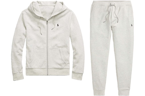 EM Sneakers Polo Ralph Lauren Double-Knit Full-Zip Hoodie and Double-Knit Jogger Pant Set Light Sport Heather