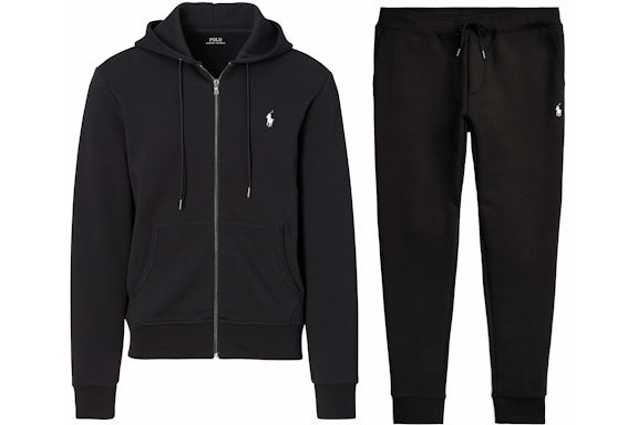 EM Sneakers Polo Ralph Lauren Double-Knit Full-Zip Hoodie and Double-Knit Jogger Pant Set Polo Black