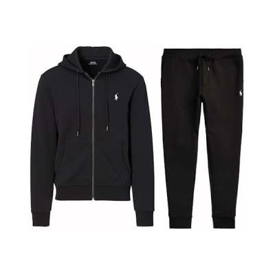 EM Sneakers Polo Ralph Lauren Double-Knit Full-Zip Hoodie and Double-Knit Jogger Pant Set Polo Black 01