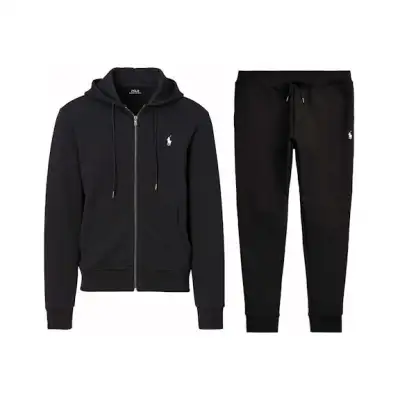EM Sneakers Polo Ralph Lauren Double-Knit Full-Zip Hoodie and Double-Knit Jogger Pant Set Polo Black 01