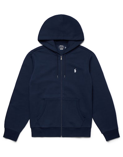 EM Sneakers Polo Ralph Lauren Double Knit Zip-Up Hoodie Aviator Navy/White