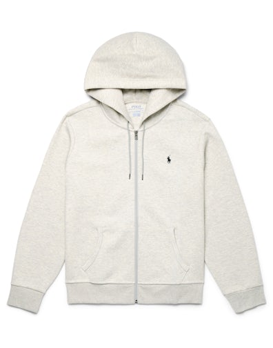 EM Sneakers Polo Ralph Lauren Double Knit Zip-Up Hoodie Light Sport Heather/Black