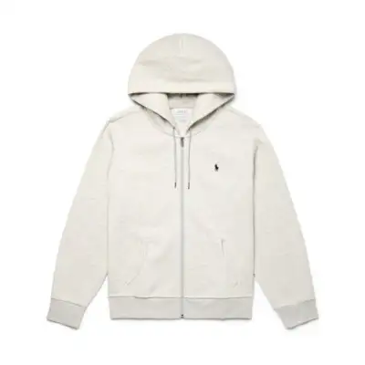 EM Sneakers Polo Ralph Lauren Double Knit Zip-Up Hoodie Light Sport Heather/Black 01