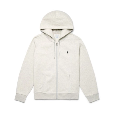 EM Sneakers Polo Ralph Lauren Double Knit Zip-Up Hoodie Light Sport Heather/Black 01