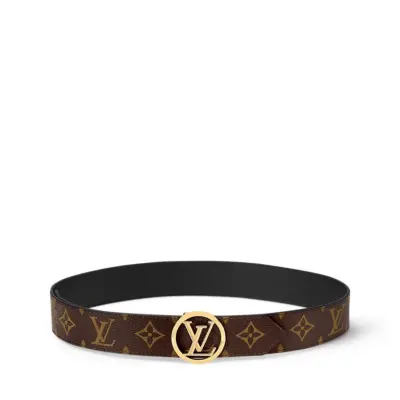 EM Sneakers Louis Vuitton LV Circle 35mm Reversible Belt Gold-color Hardware 01
