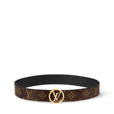 EM Sneakers Louis Vuitton LV Circle 35mm Reversible Belt Gold-color Hardware 01