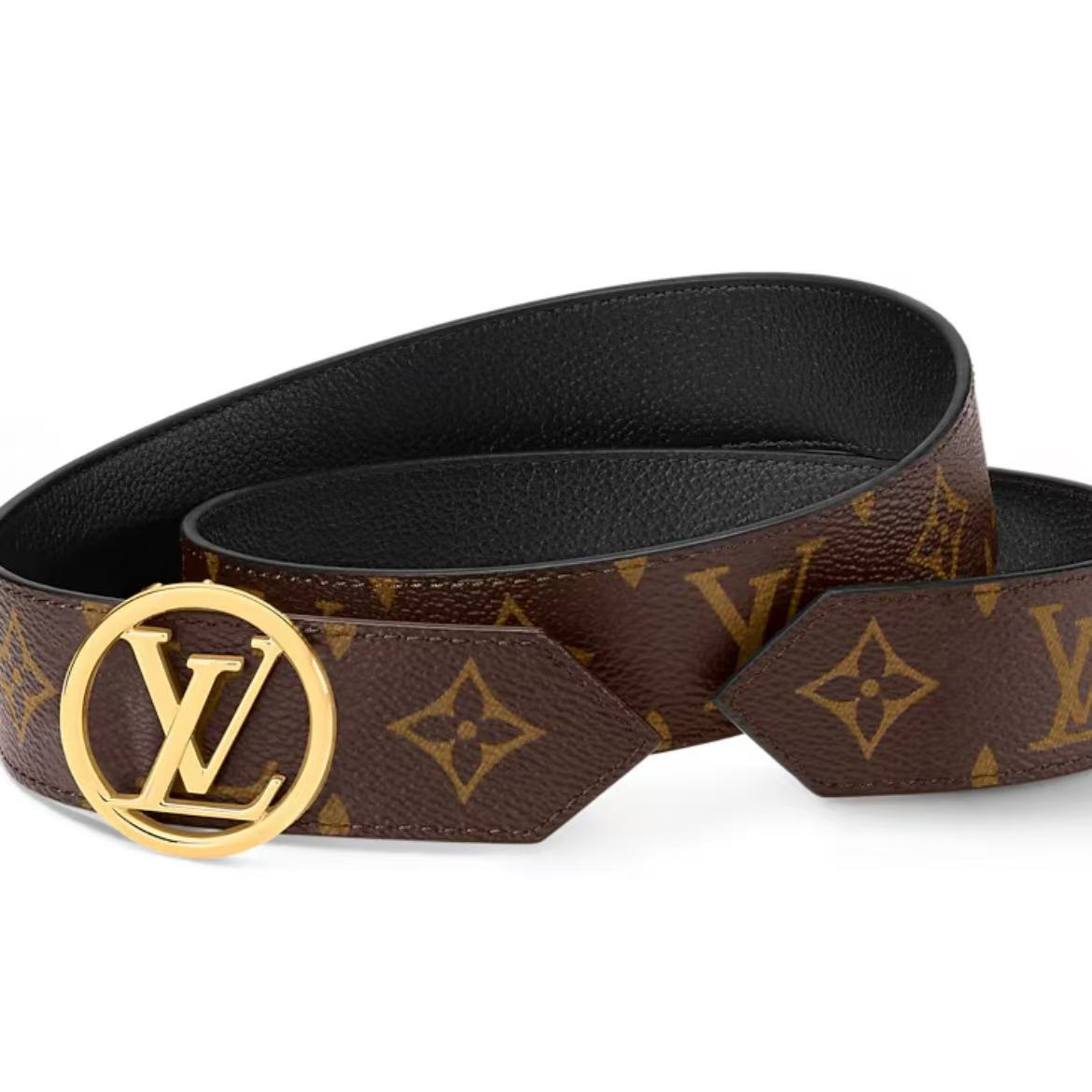 EM Sneakers Louis Vuitton LV Circle 35mm Reversible Belt Gold-color Hardware