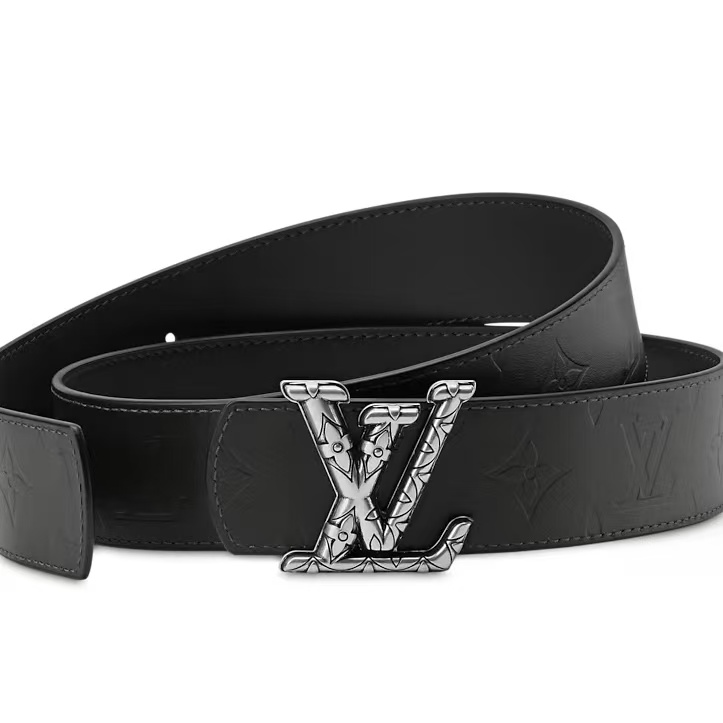 EM Sneakers Louis Vuitton LV Dimension Drift 40mm Reversible Belt Dark Palladium-toned Buckle Black