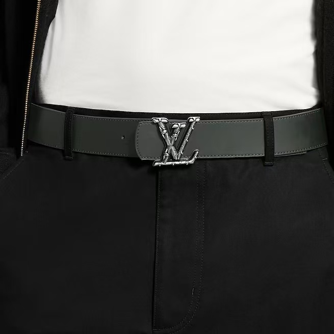 EM Sneakers Louis Vuitton LV Dimension Drift 40mm Reversible Belt Dark Palladium-toned Buckle Black