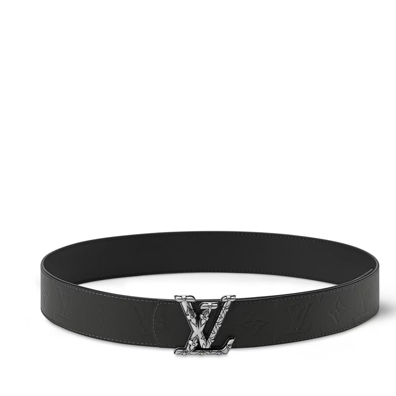 EM Sneakers Louis Vuitton LV Dimension Drift 40mm Reversible Belt Dark Palladium-toned Buckle Black