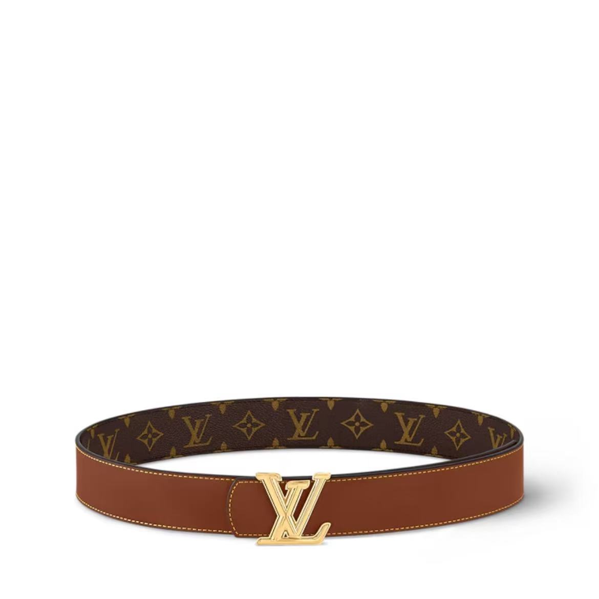 EM Sneakers Louis Vuitton LV Gold-toned Dimension Buckle 40mm Reversible Belt Monogram