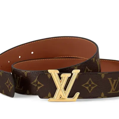 EM Sneakers Louis Vuitton LV Gold-toned Dimension Buckle 40mm Reversible Belt Monogram 02