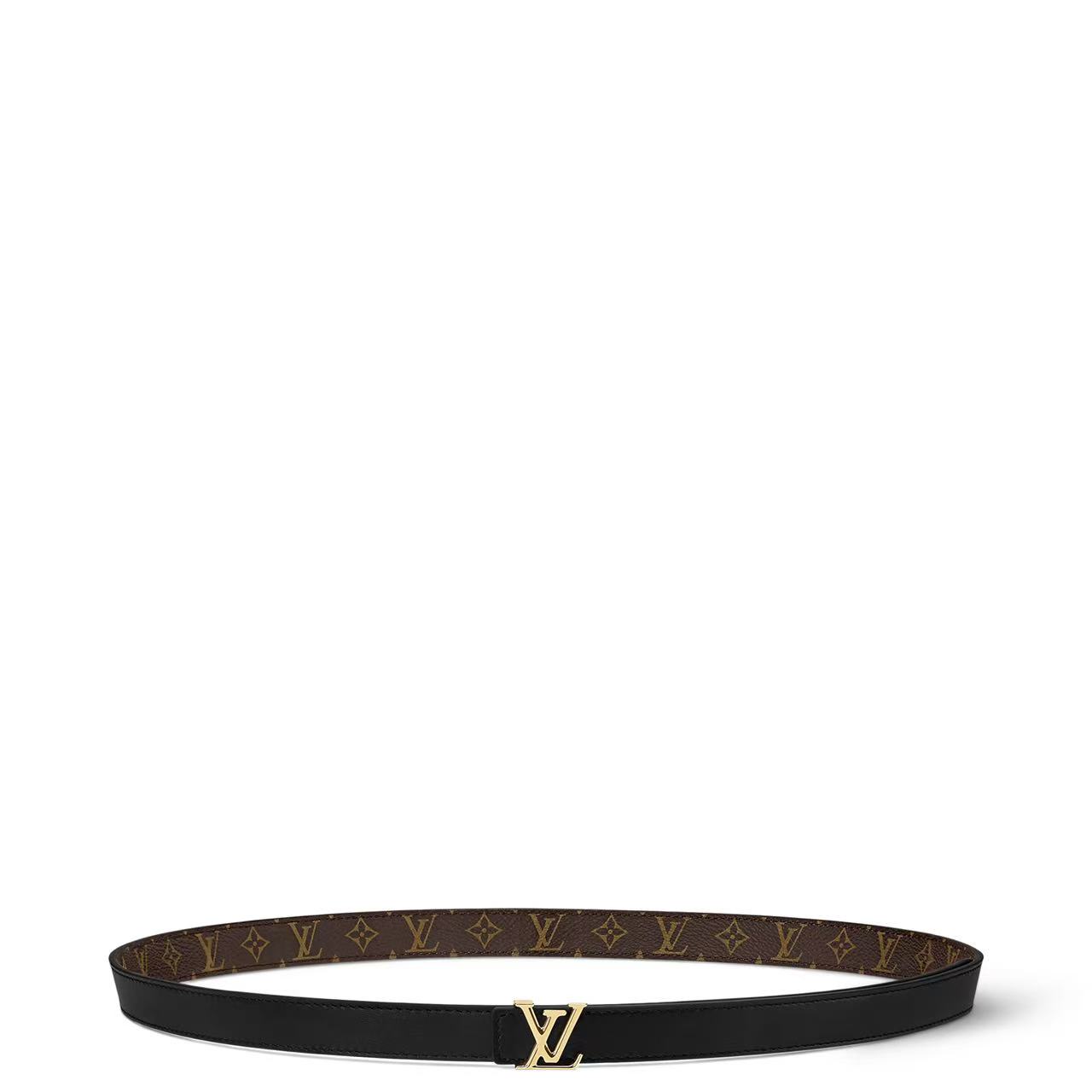 EM Sneakers Louis Vuitton LV Iconic 20mm Reversible Belt Monogram Canvas Recto Side Brown
