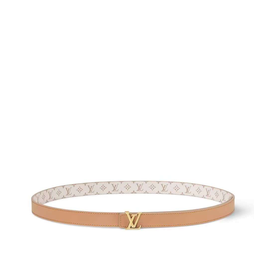 EM Sneakers Louis Vuitton LV Iconic 20mm Reversible Belt Monogram Canvas Recto Side Sandy