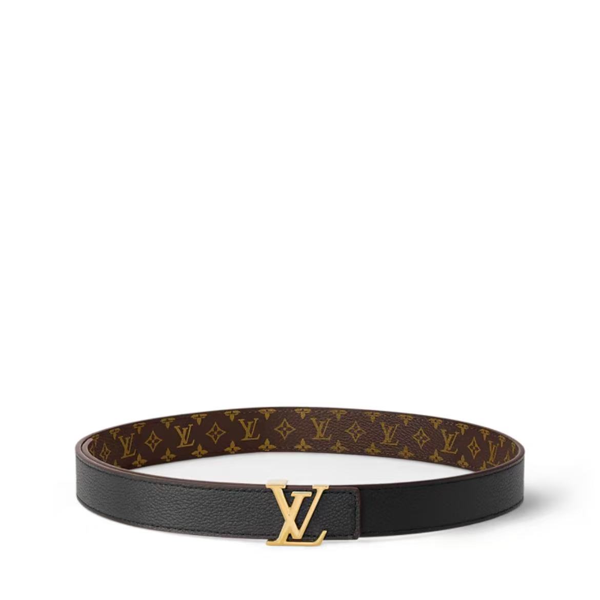 EM Sneakers Louis Vuitton LV Iconic 25 mm Reversible Belt Gold-color Hardware Monogram